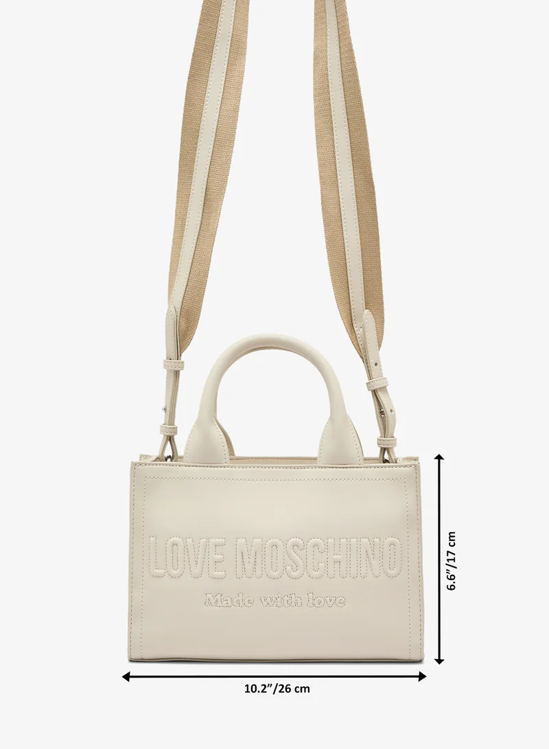 Love Moschino  Signature Love GRS PU Shopper Tote for Women | Best Price UAE